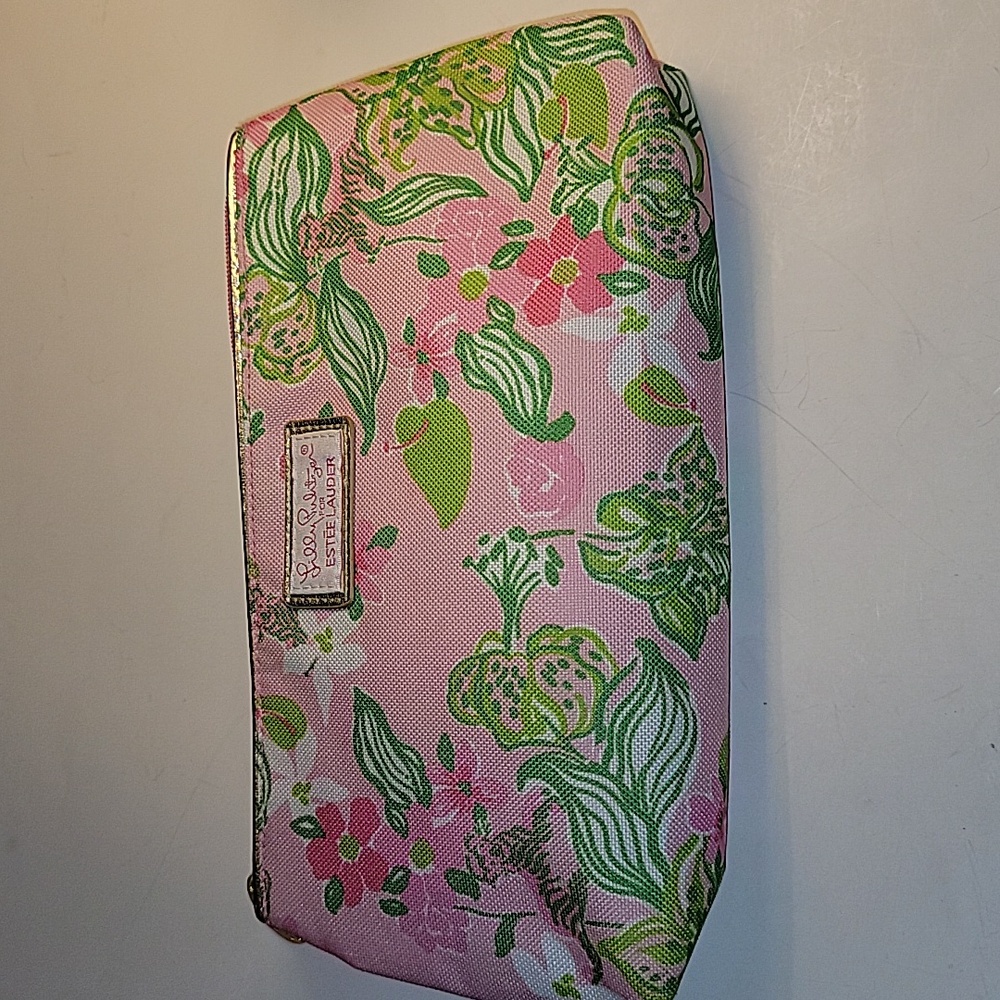 LILLY PULITZER FOR ESTEE LAUDER TIGER LILLY COSMETIC BAG TRAVEL MAKEUP POUCH